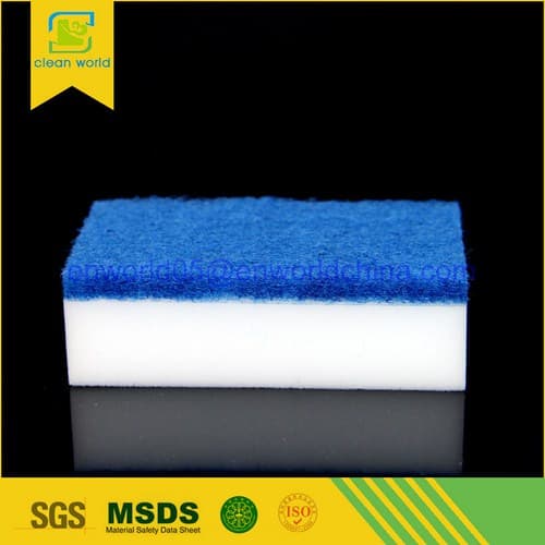 magic melamine eraser sponge with scouring pad